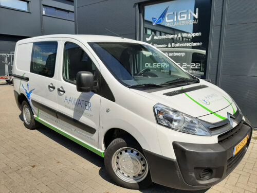 Aawater bestickering bus bestickeren reclamebureau cign