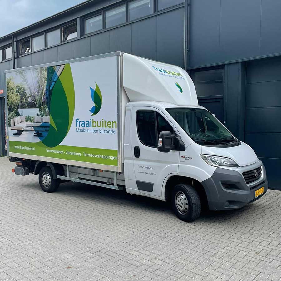 Bakwagen Belettering Fraaibuiten
