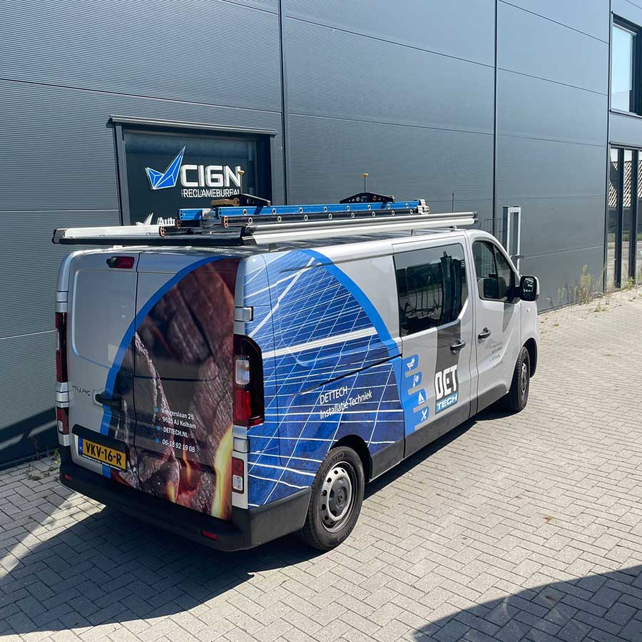 Belettering DET Tech