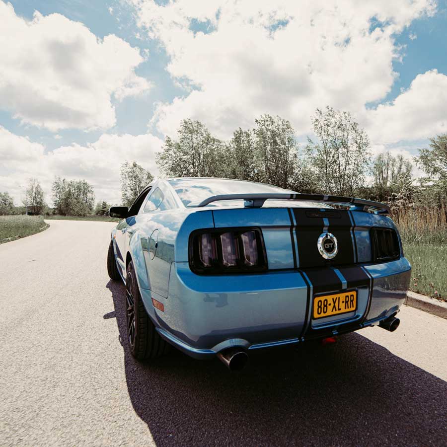 Ford Mustang Striping auto wrappen