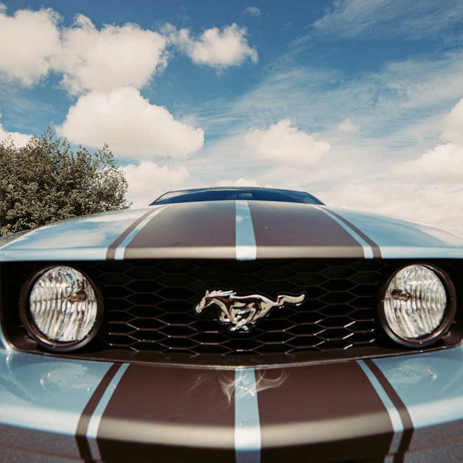 Ford mustang striping wrappen
