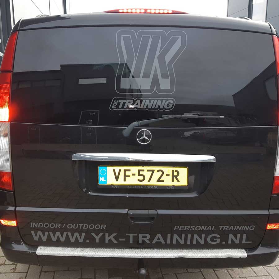 Mercedes Vito Belettering YK trainingen