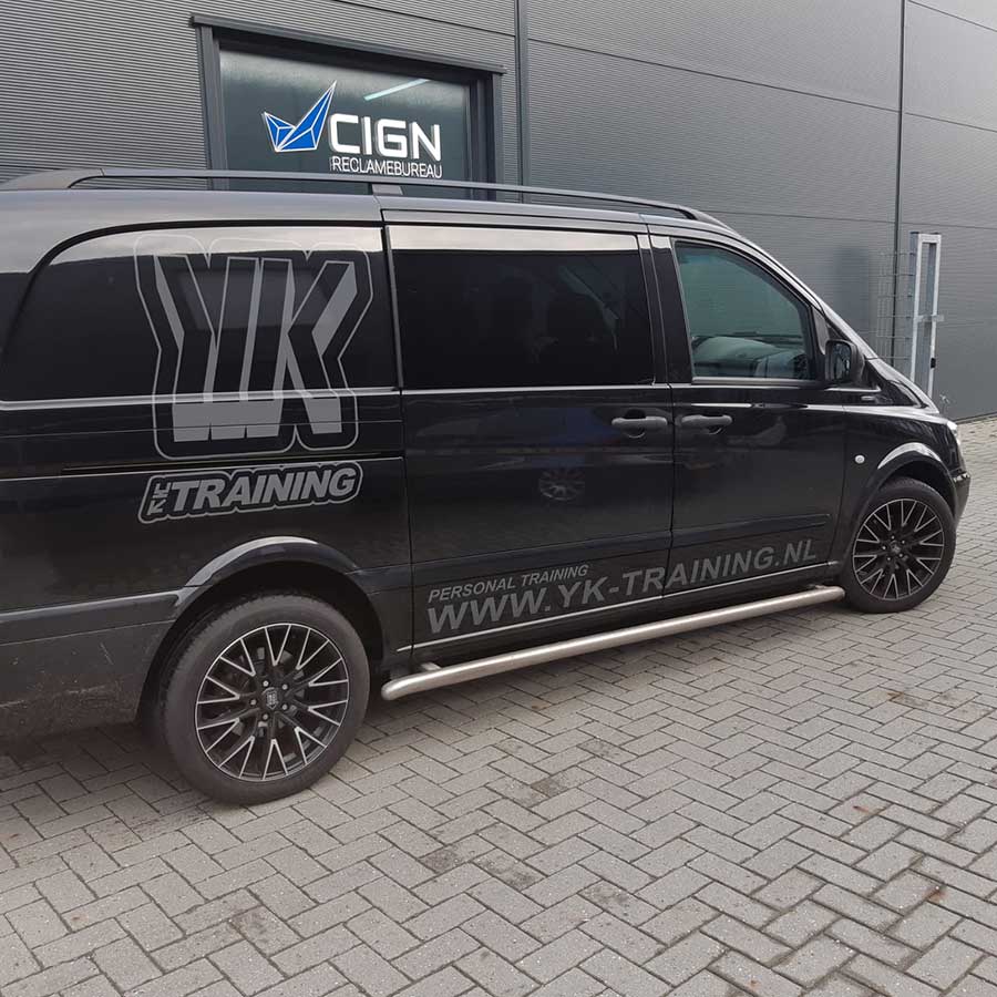 Mercedes Vito Belettering YK trainingen