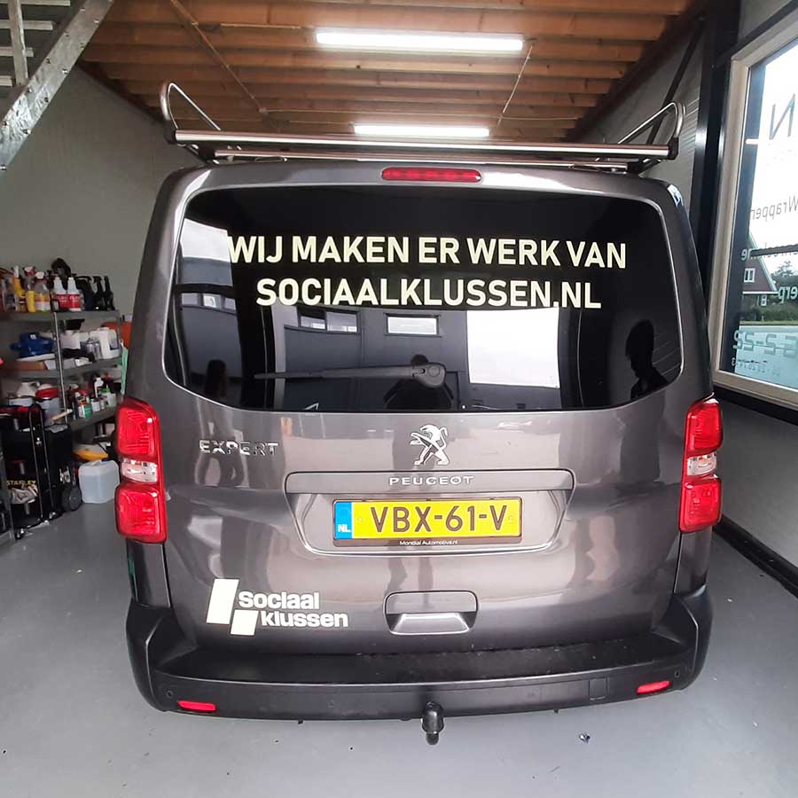 Peugeot Expert Belettering Sociaal Klussen