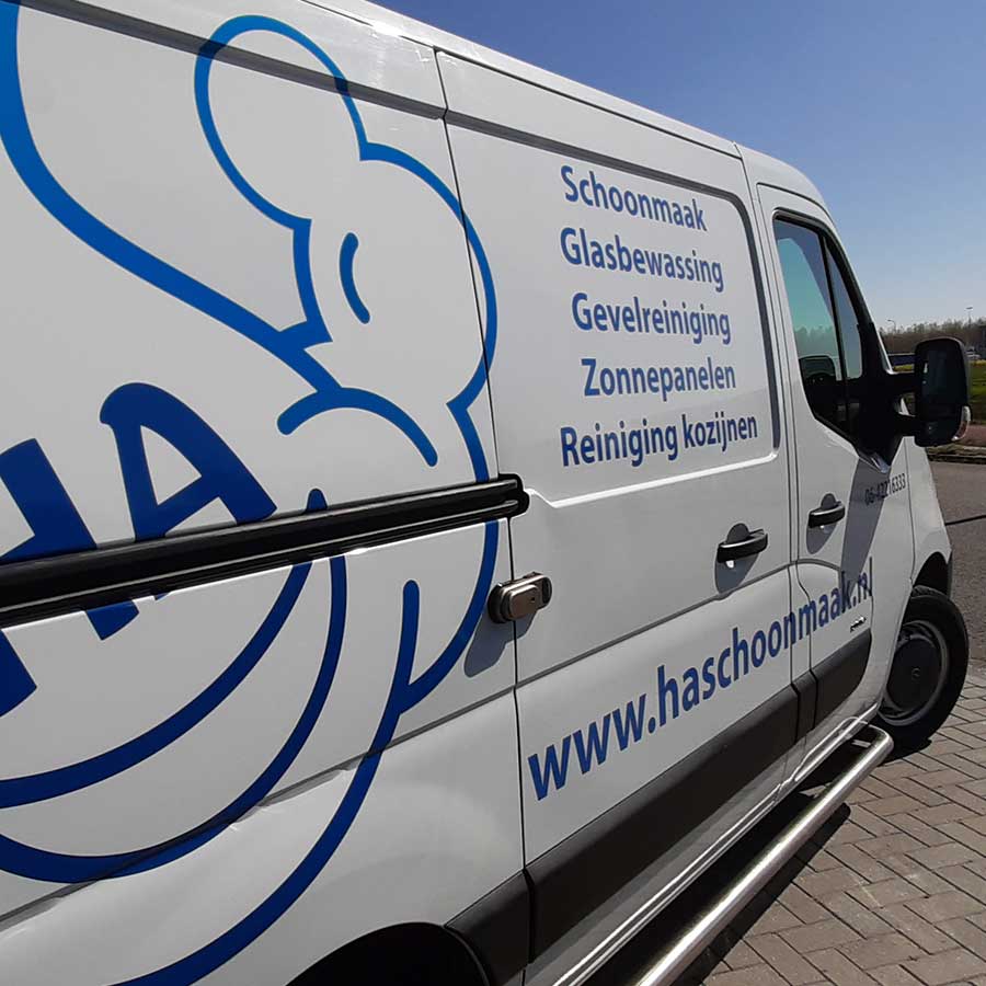 Renault Traffic Belettering HA schoonmaak