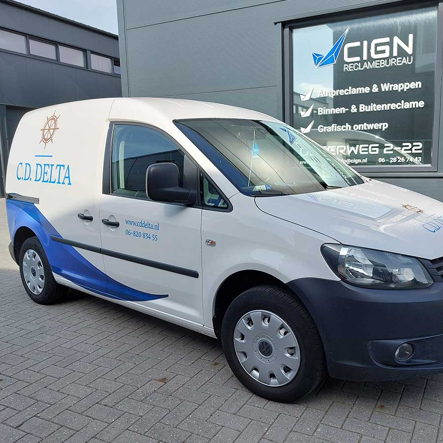 VW Caddy Belettering CD Delta