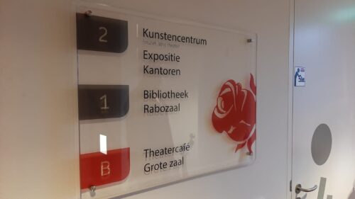bewegwijzering de klinker plexiglas cign