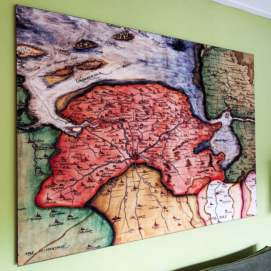 groningen landkaart textieldoek cign