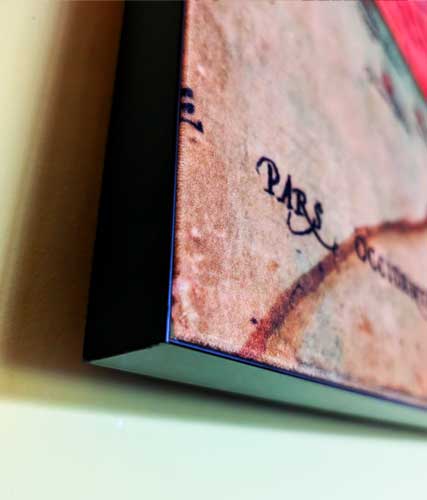 close up peesdoek frame