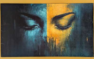 textieldoek frame modern art