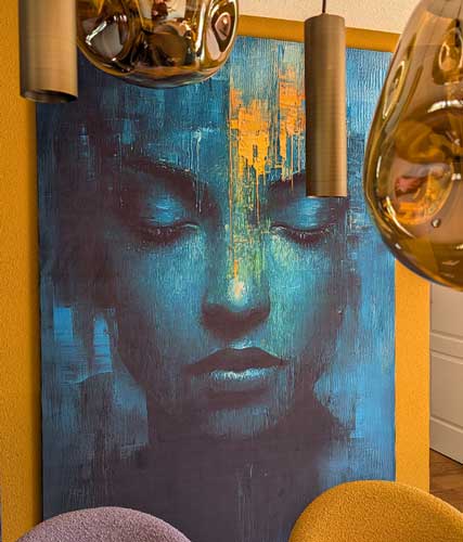 textieldoek peesdoek frame modern art cign